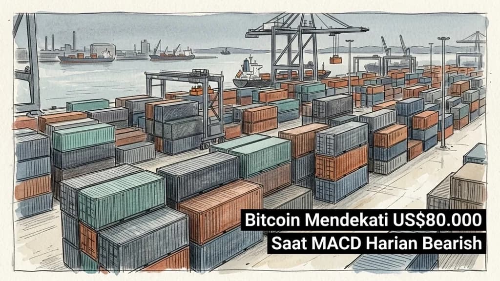 Bitcoin Mendekati US$80.000 Saat MACD Harian Bearish