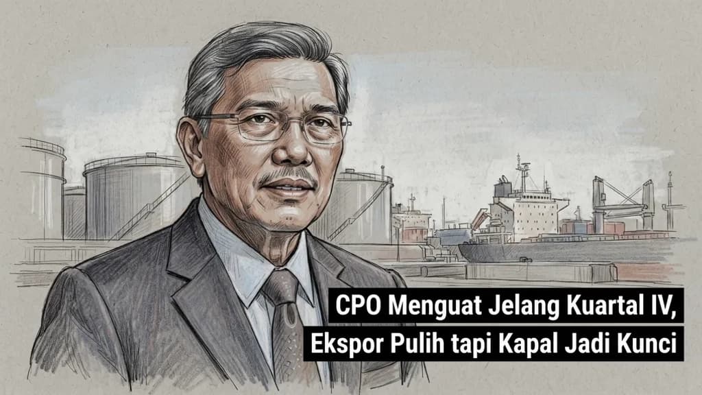 CPO Menguat Jelang Kuartal IV, Ekspor Pulih tapi Kapal Jadi Kunci