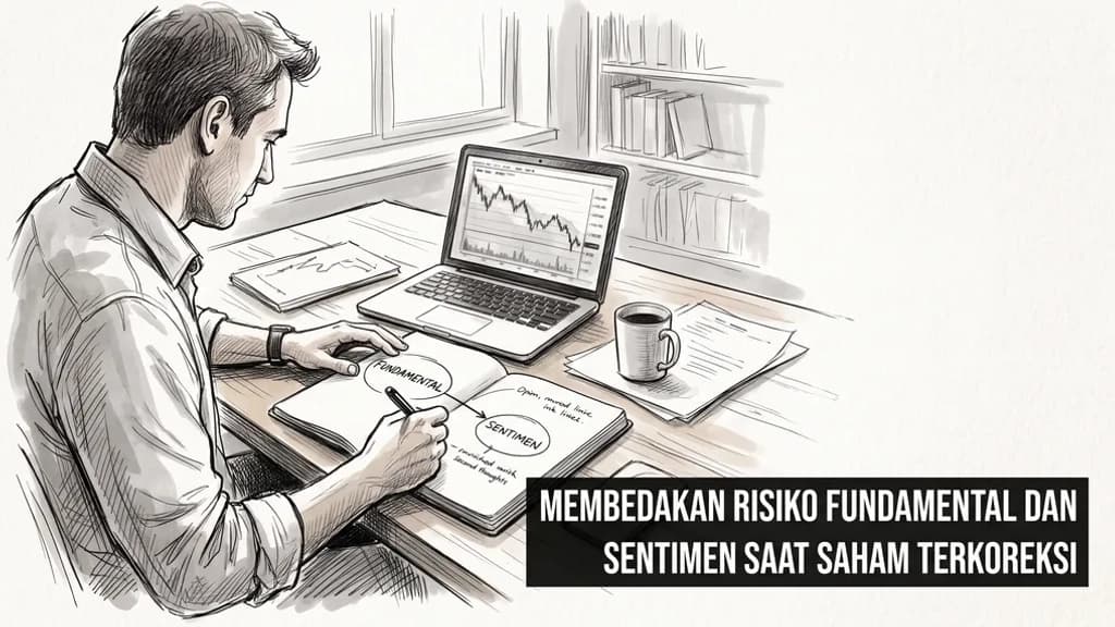Membedakan Risiko Fundamental dan Sentimen Saat Saham Terkoreksi
