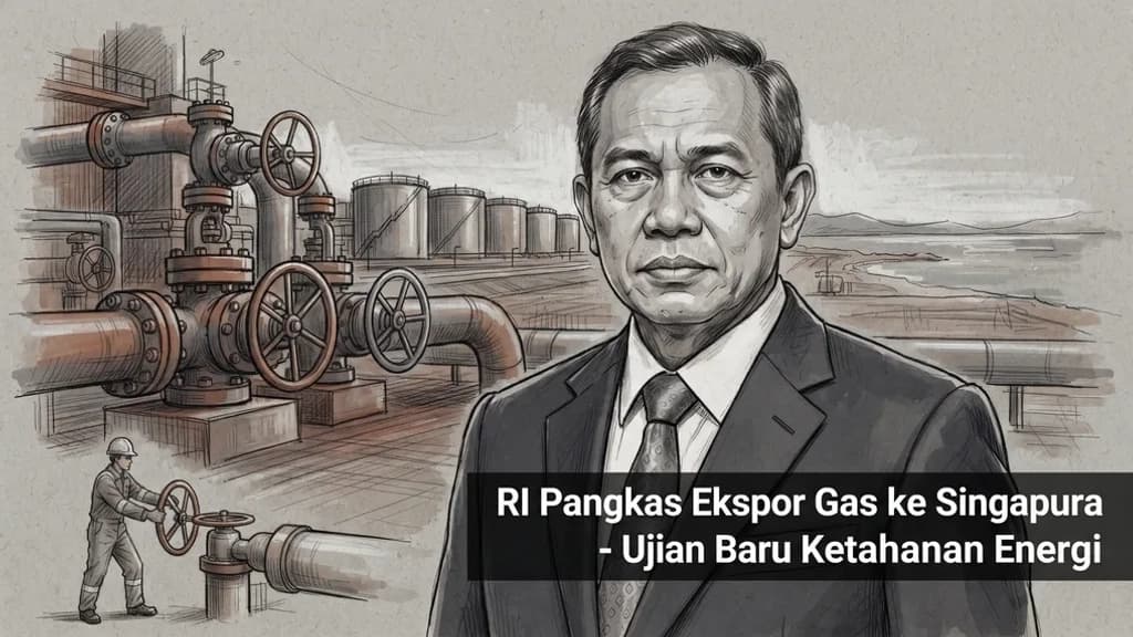 RI Pangkas Ekspor Gas ke Singapura - Ujian Baru Ketahanan Energi