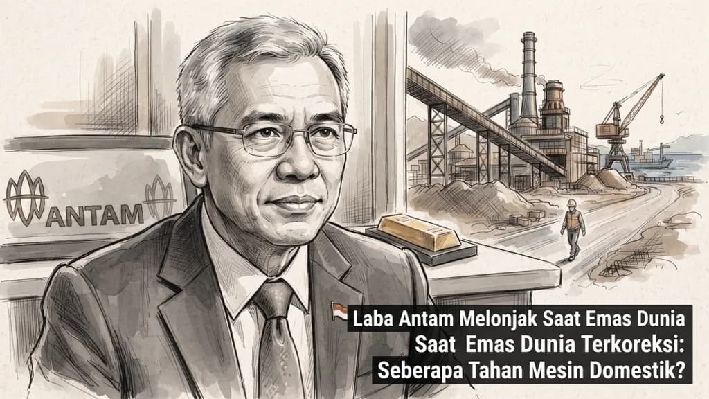 Laba Antam Melonjak Saat Emas Dunia Terkoreksi: Seberapa Tahan Mesin Domestik?